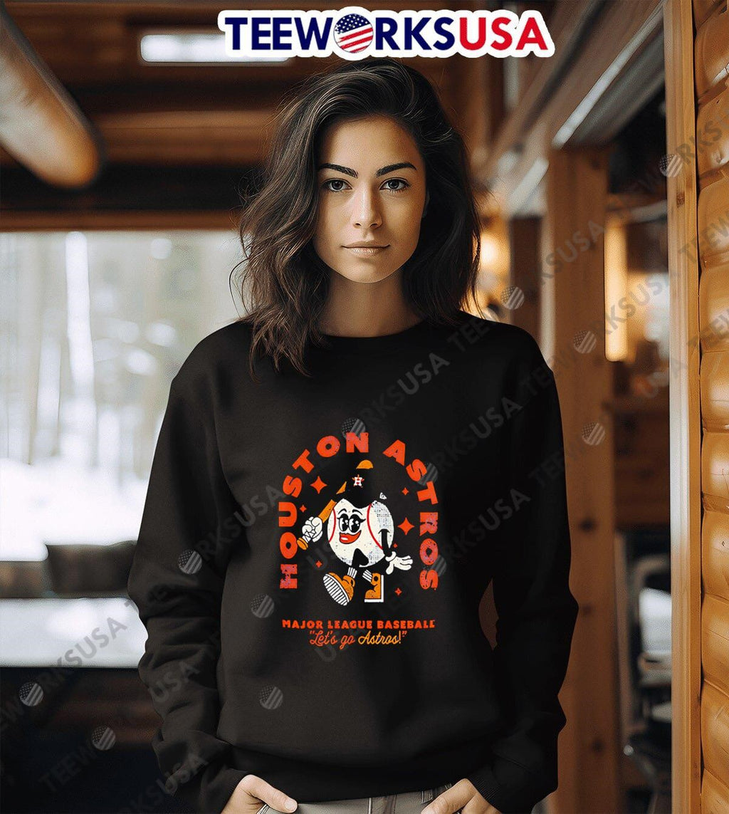 Houston Astros Oversized Throwback Character Major - Adult & Kids T-Shirts, Sweatshirts & Hoodies apparel design preview 6