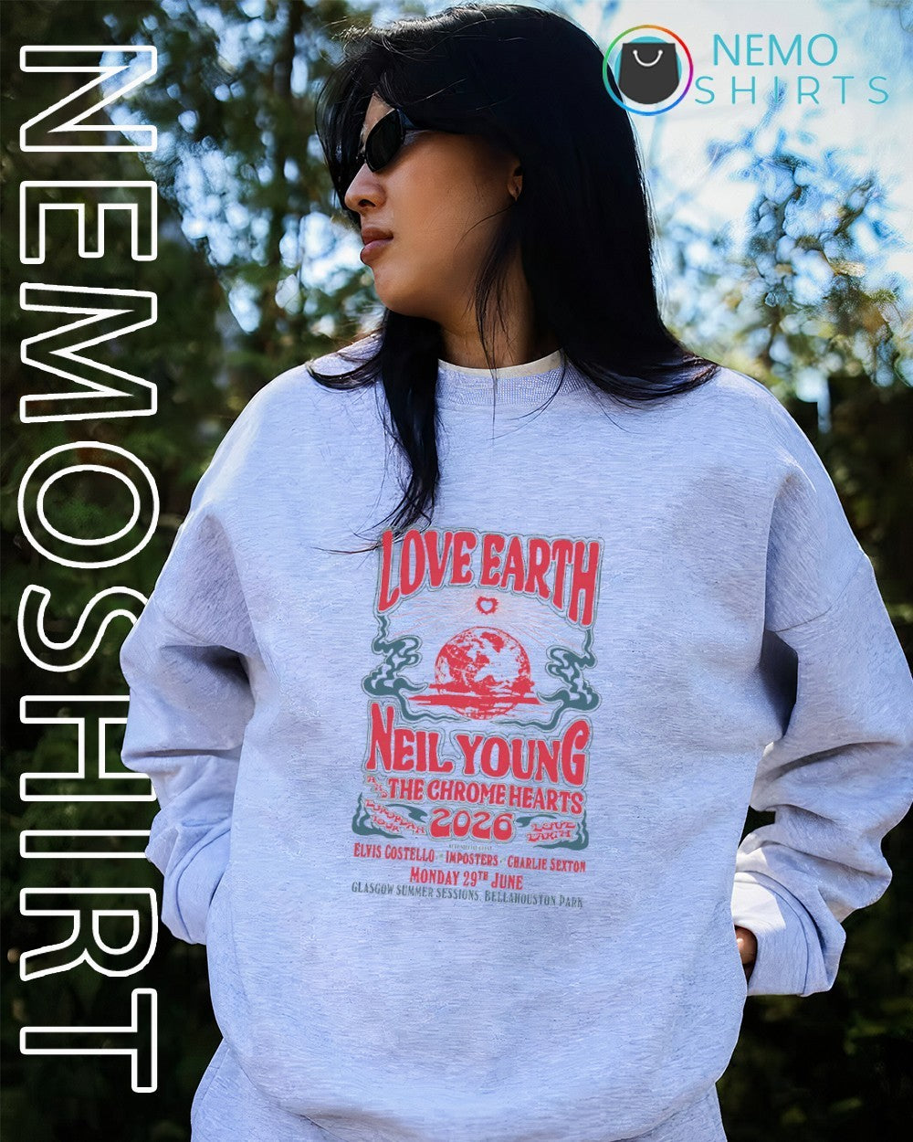 Love Earth nell young the chrome hearts 2026 Elvis - Adult & Kids T-Shirts, Sweatshirts & Hoodies apparel design preview 4