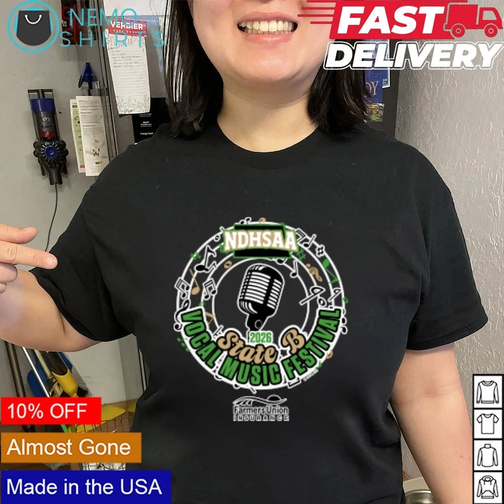 NDHSAA State B Vocal Music Festival 2026 - Adult & Kids T-Shirts, Sweatshirts & Hoodies apparel design preview 2