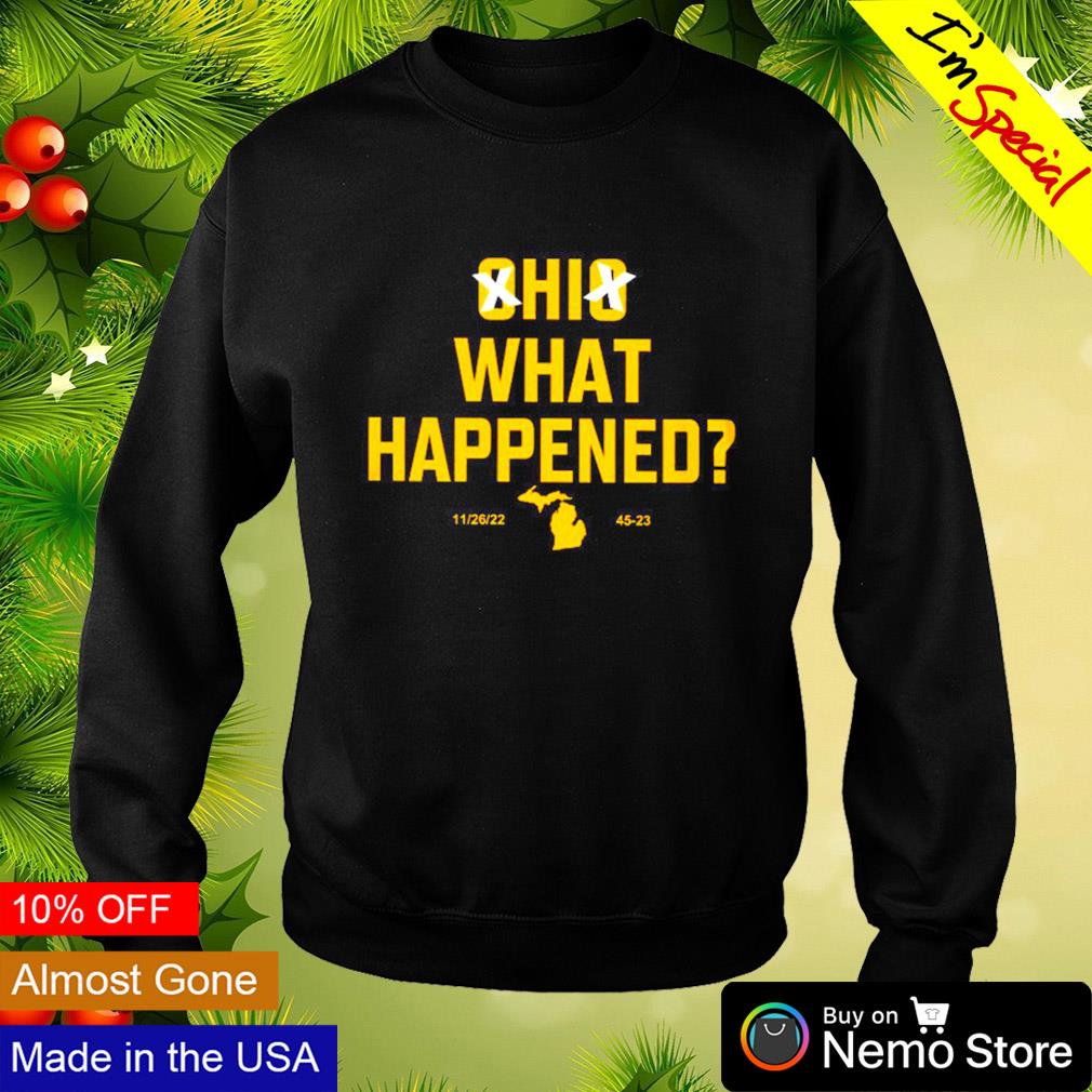 Ohio what happened 45 23 score 2022 - Adult & Kids T-Shirts, Sweatshirts & Hoodies apparel design preview 4