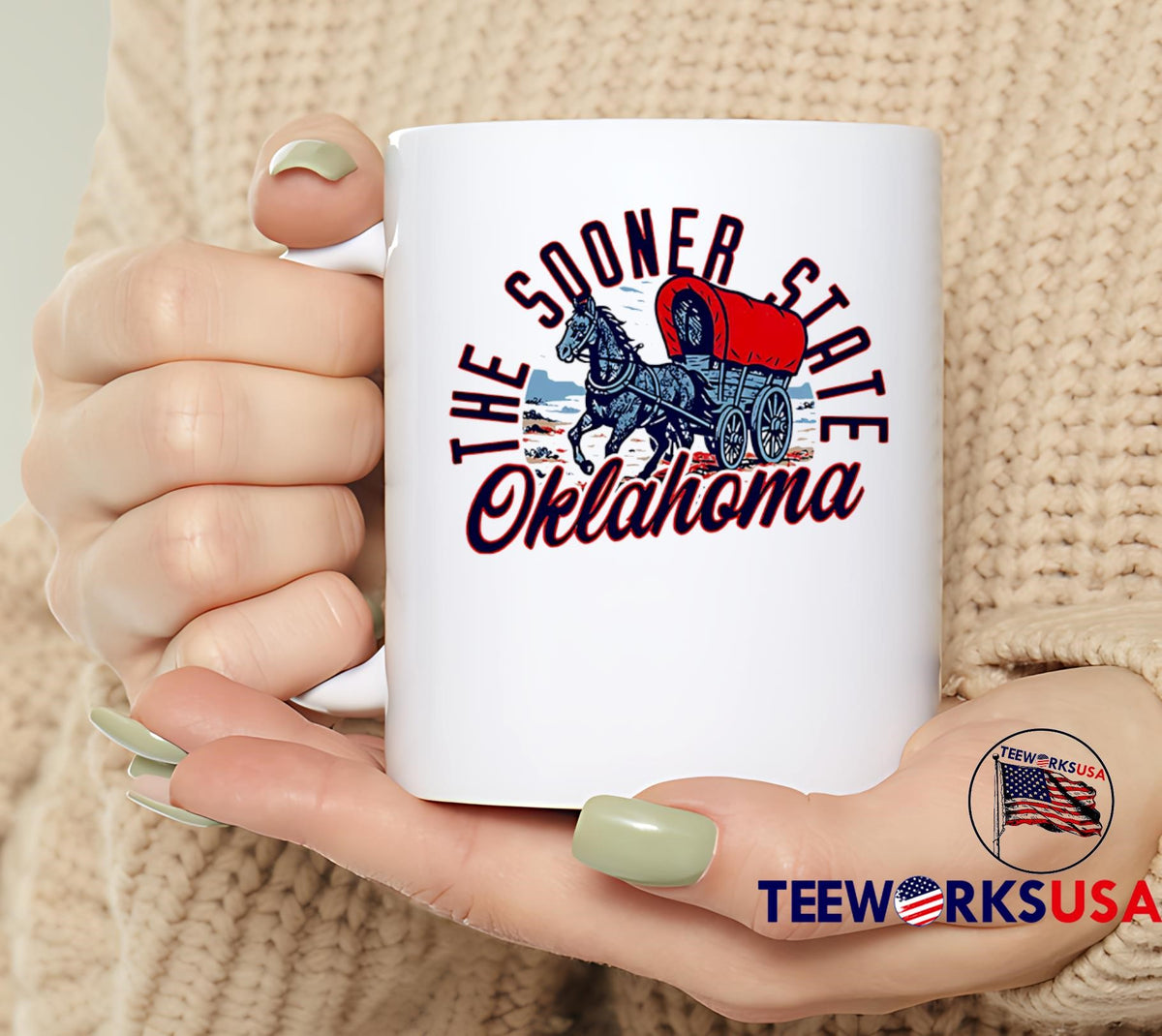 The Sooner State Oklahoma Skyline Sunset - Adult & Kids T-Shirts, Sweatshirts & Hoodies apparel design preview 6