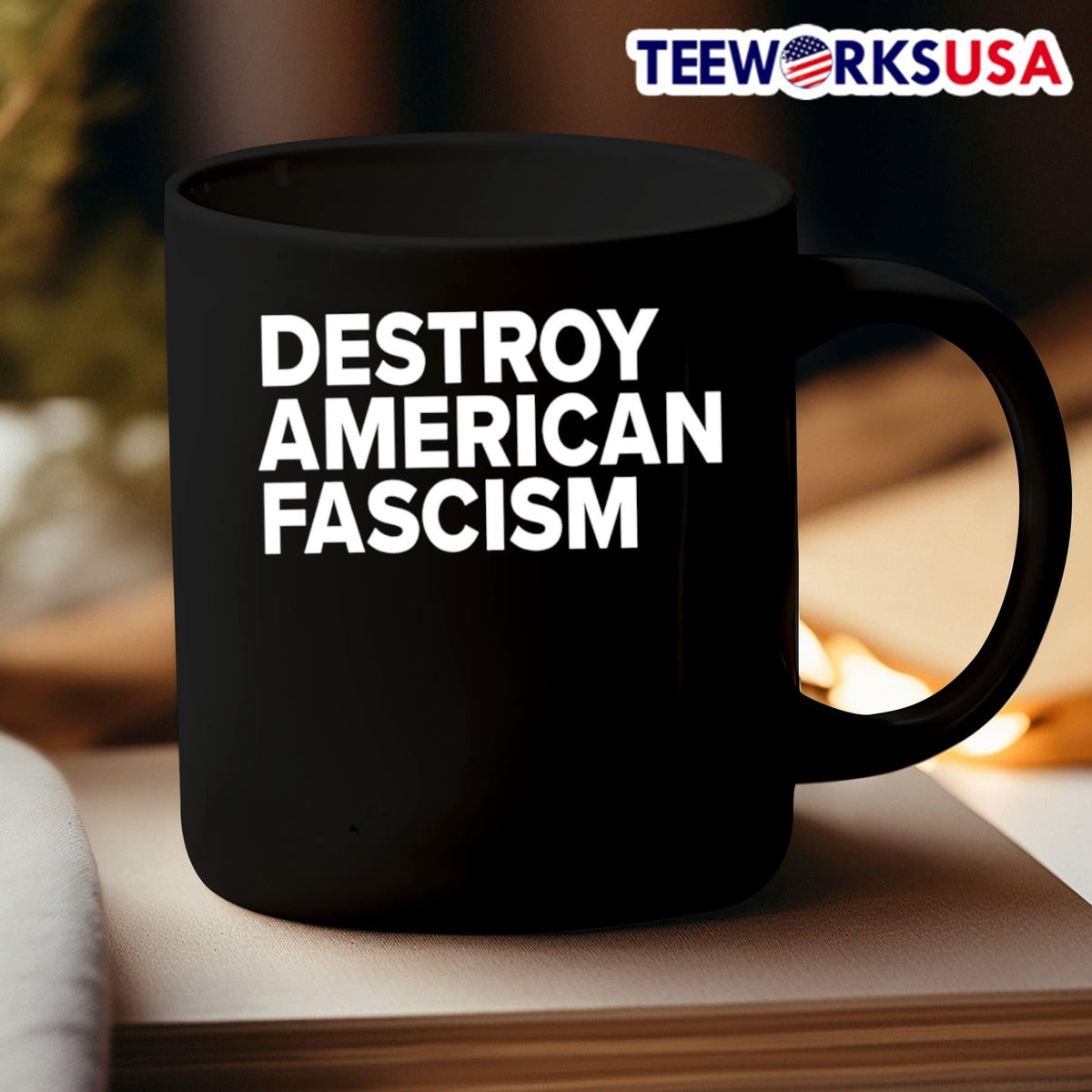 Tom Morello destroy American fascism - Adult & Kids T-Shirts, Sweatshirts & Hoodies apparel design preview 3