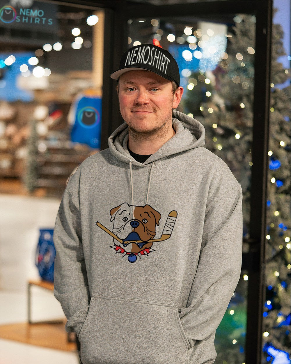 Sudbury Blueberry Bulldogs hockey logo - Adult & Kids T-Shirts, Sweatshirts & Hoodies apparel design preview 3
