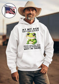 Frog at my age getting lucky means walking into a - Adult & Kids T-Shirts, Sweatshirts & Hoodies apparel design preview 2
