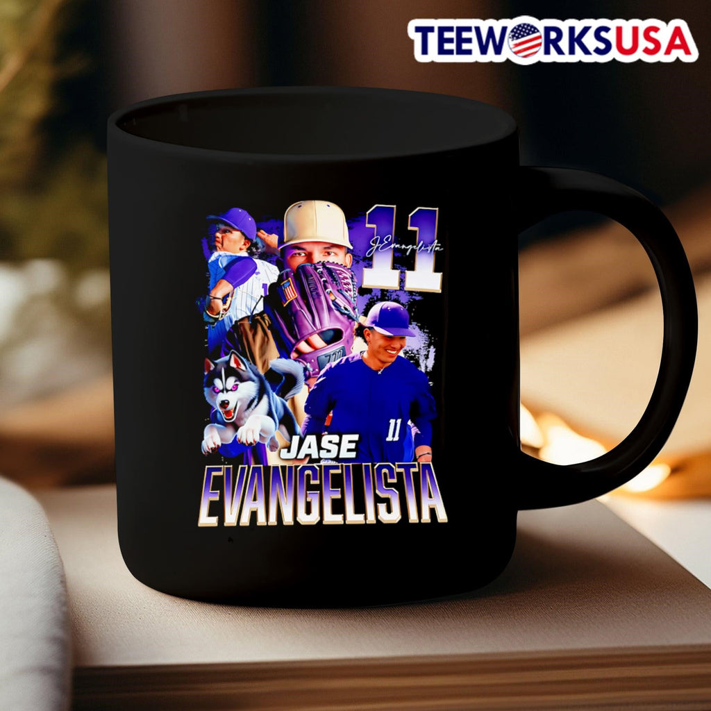 Jase Evangelista Washington Huskies baseball retro - Adult & Kids T-Shirts, Sweatshirts & Hoodies apparel design preview 3