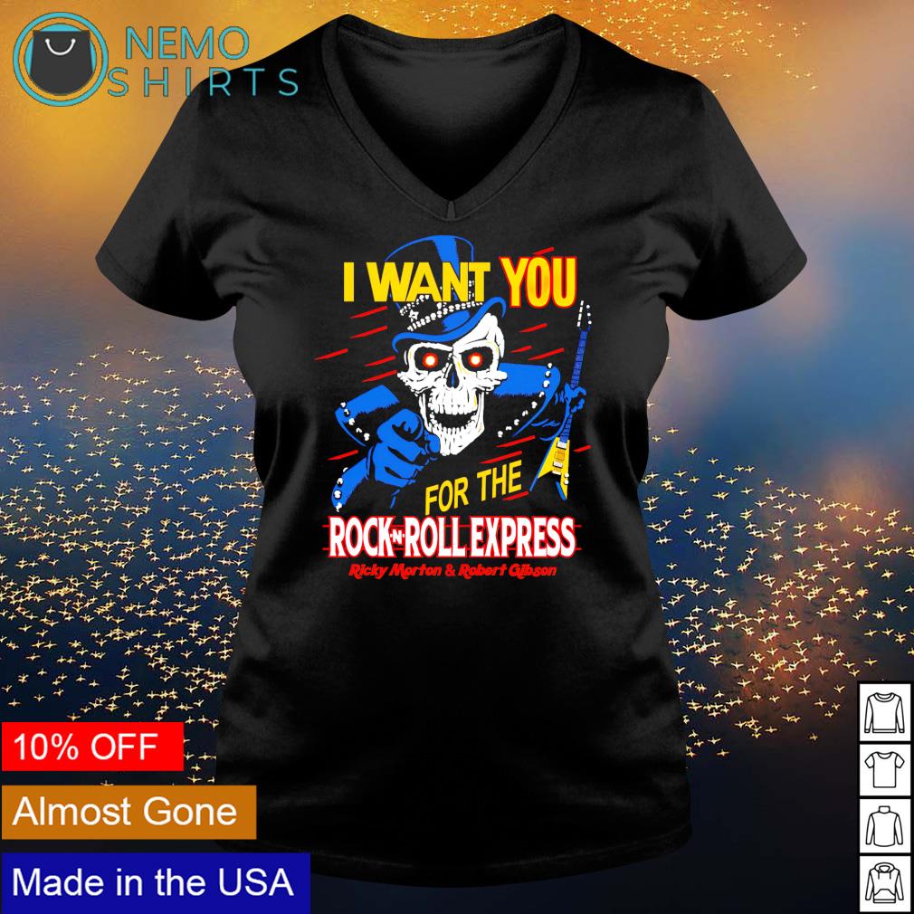 I want you for the Rock-N-Roll express - Adult & Kids T-Shirts, Sweatshirts & Hoodies apparel design preview 5