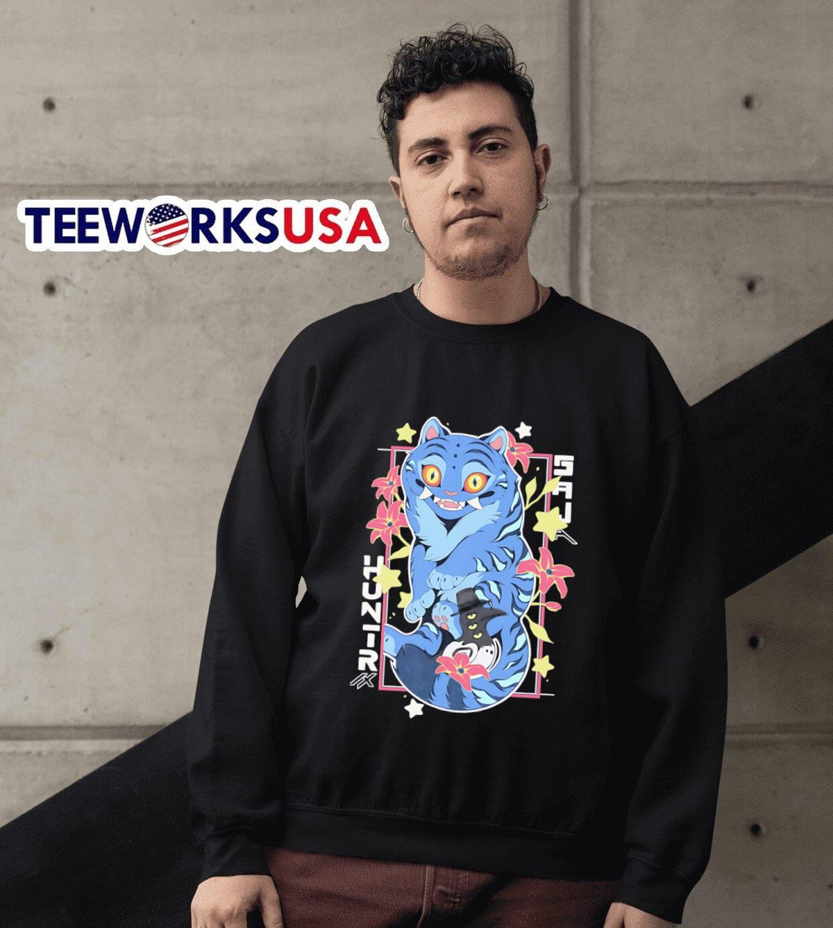 KPop Demon Hunters tiger cartoon - Adult & Kids T-Shirts, Sweatshirts & Hoodies apparel design preview 6