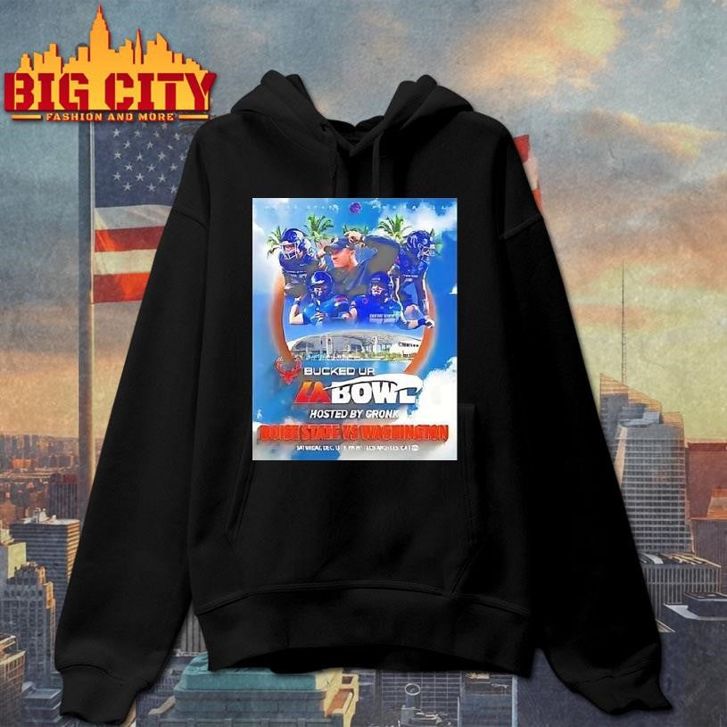 Boise State Broncos Vs Washington Huskies 2025 Bucked - Adult & Kids T-Shirts, Sweatshirts & Hoodies apparel design preview 2