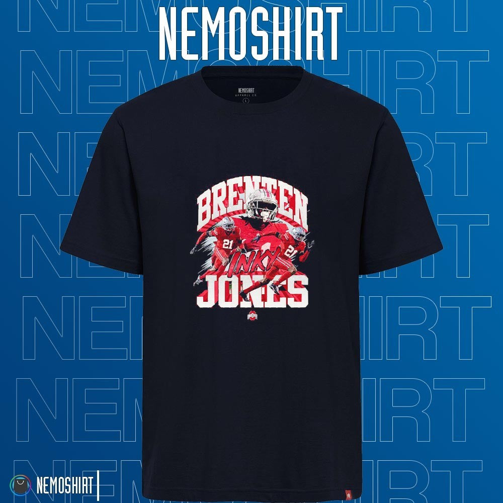 Inky Brenten Jones Ohio State Buckeyes vintage - Adult & Kids T-Shirts, Sweatshirts & Hoodies apparel design preview 1