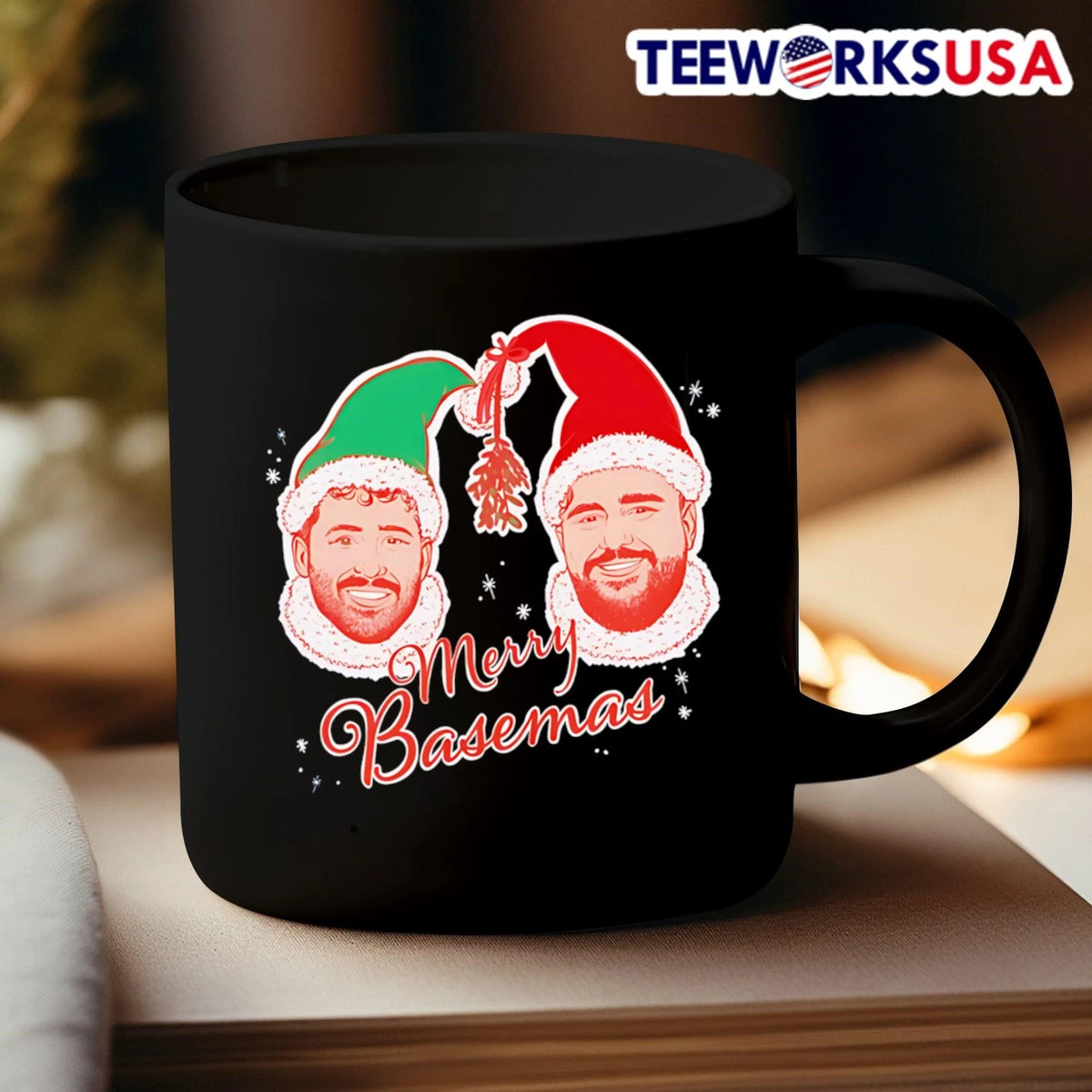 Santagato Studios Merry Basemas Graphic - Adult & Kids T-Shirts, Sweatshirts & Hoodies apparel design preview 3