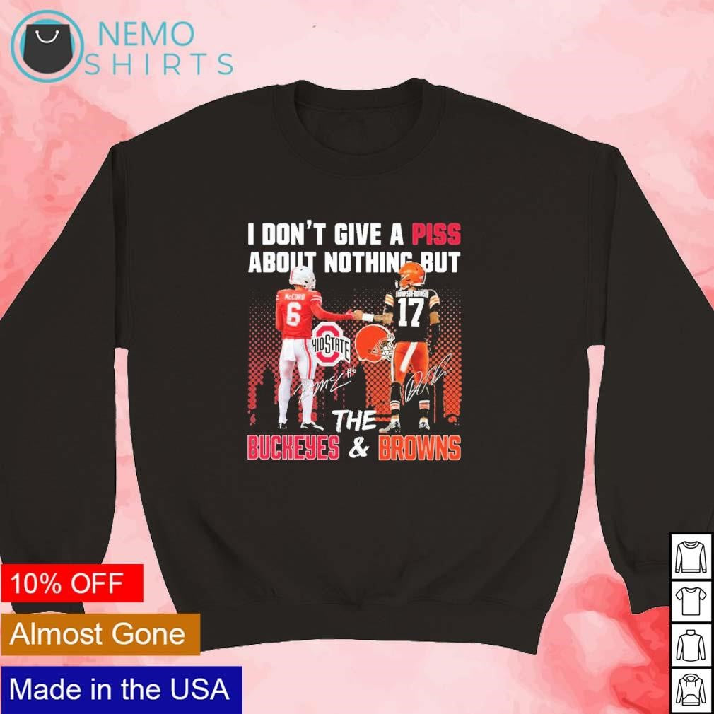 I don't give a piss about nothing but the Buckeyes - Adult & Kids T-Shirts, Sweatshirts & Hoodies apparel design preview 5