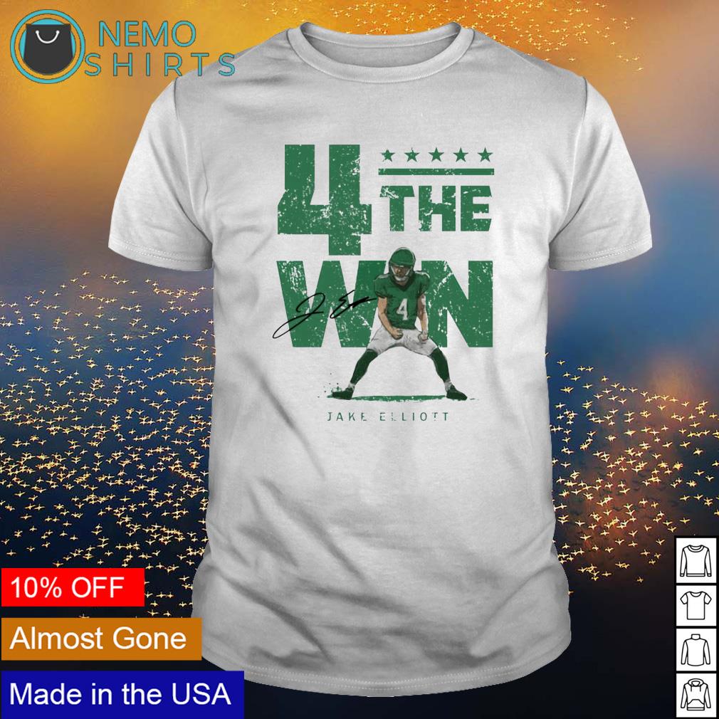 Jake Elliott 4 the win - Adult & Kids T-Shirts, Sweatshirts & Hoodies apparel design preview 1
