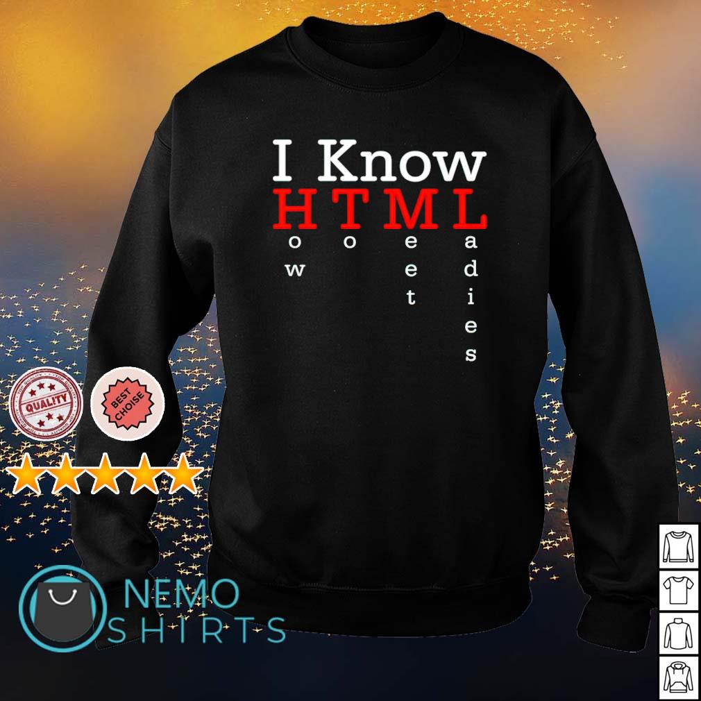 I know HTML how to meet ladies - Adult & Kids T-Shirts, Sweatshirts & Hoodies apparel design preview 4