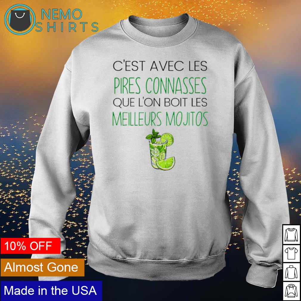 C'est avec les pires connasses que l'on boit - Adult & Kids T-Shirts, Sweatshirts & Hoodies apparel design preview 4