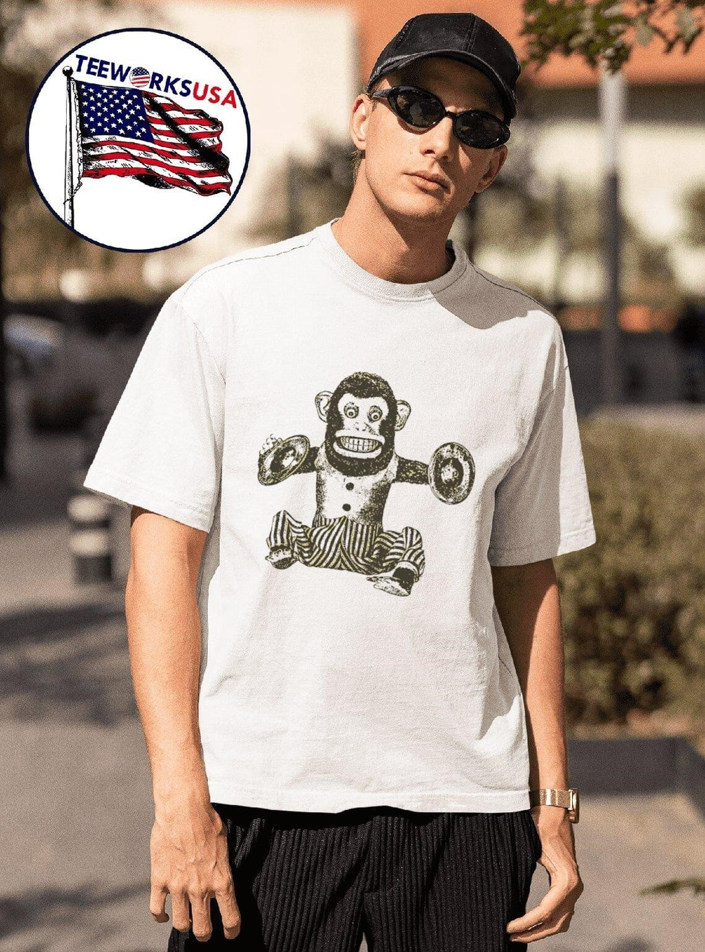 Clanging monkey - Adult & Kids T-Shirts, Sweatshirts & Hoodies apparel design preview 1