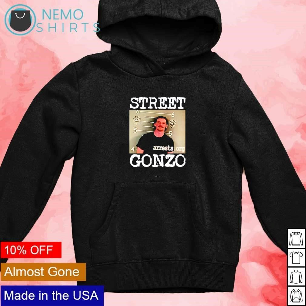 Street Gonzo mugshot - Adult & Kids T-Shirts, Sweatshirts & Hoodies apparel design preview 2