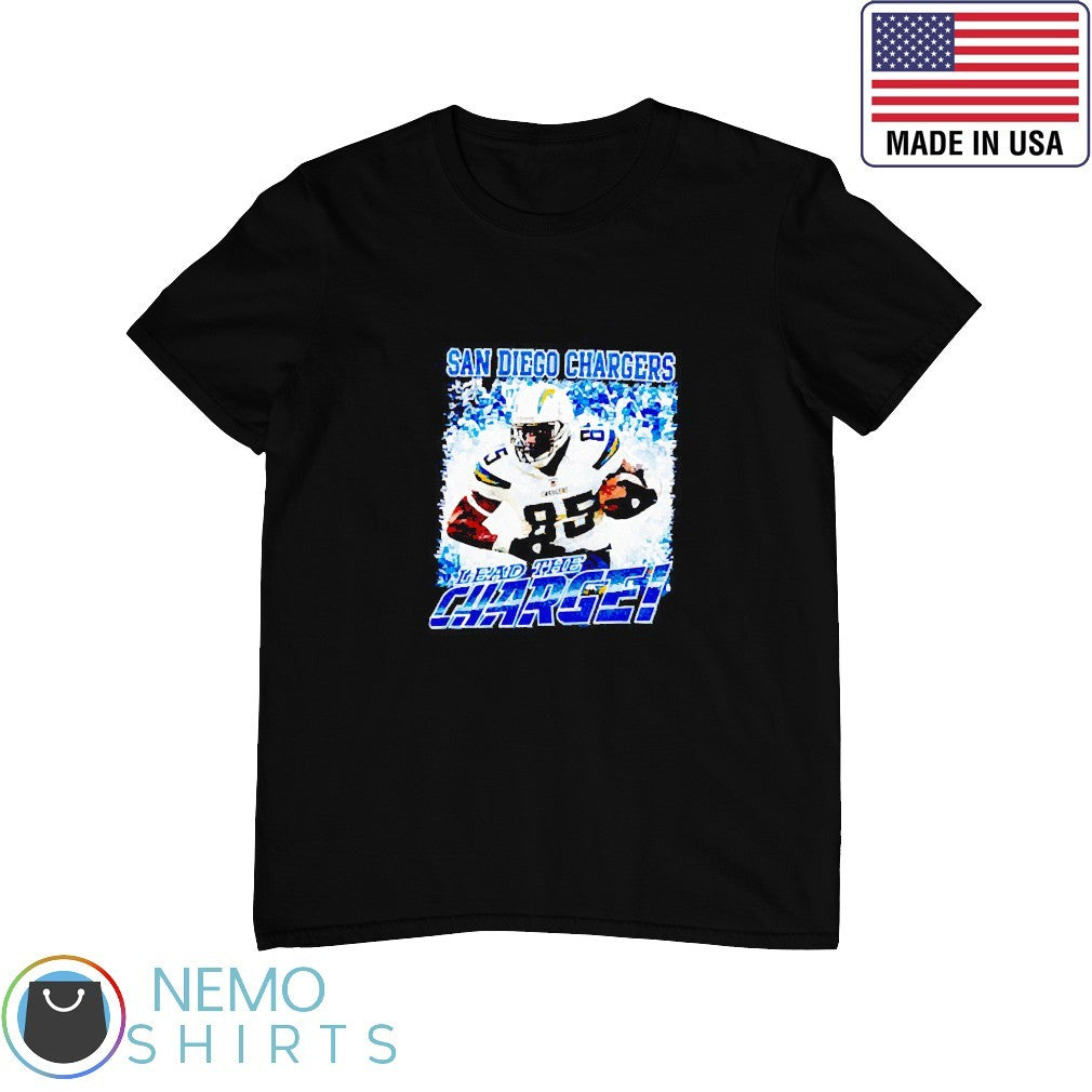 San Diego Chargers lead the Charge vintage graphic - Adult & Kids T-Shirts, Sweatshirts & Hoodies apparel design preview 1
