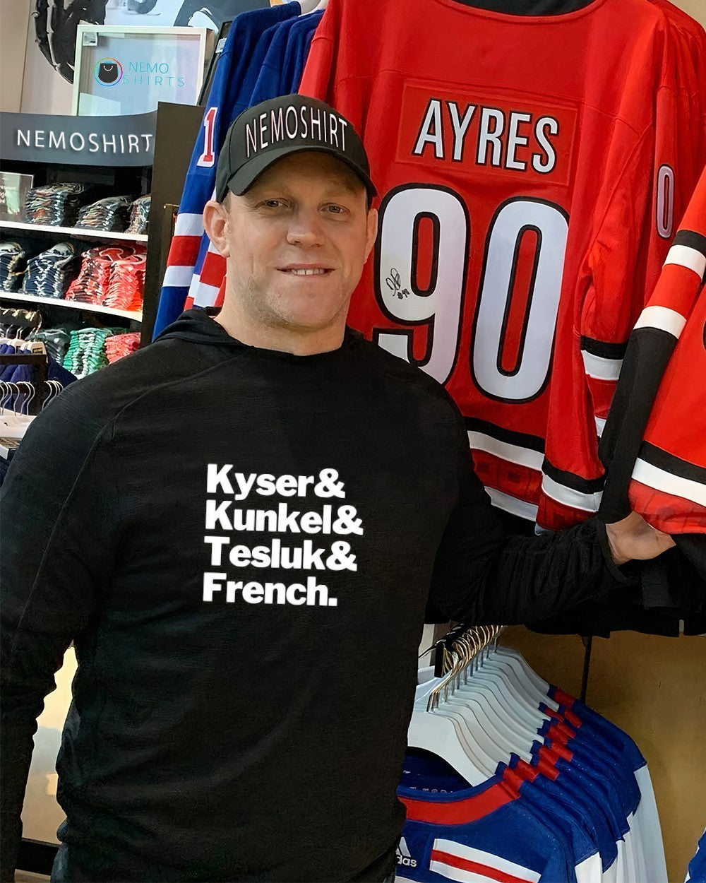 Kyser Kunkel Tesluk French - Adult & Kids T-Shirts, Sweatshirts & Hoodies apparel design preview 2