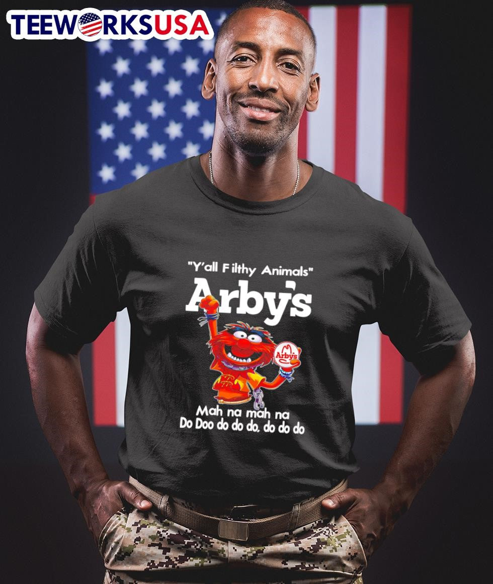 Animal muppet y'all filthy Animals Arby's mah na - Adult & Kids T-Shirts, Sweatshirts & Hoodies apparel design preview 1