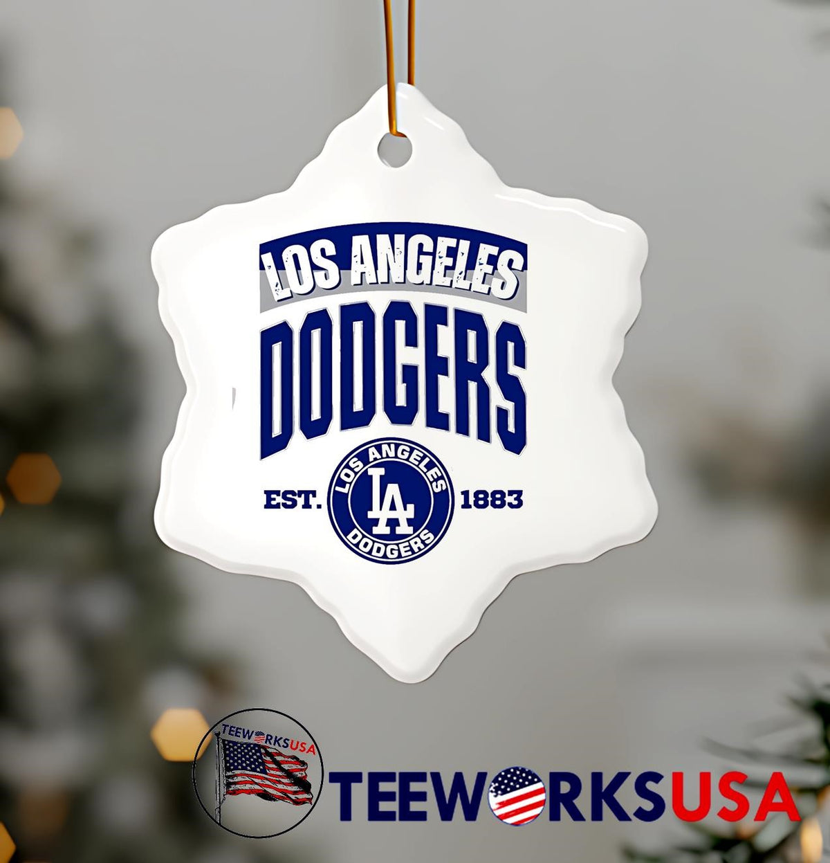 Los Angeles Dodgers Circle Logo Vintage Est 1883 - Adult & Kids T-Shirts, Sweatshirts & Hoodies apparel design preview 7