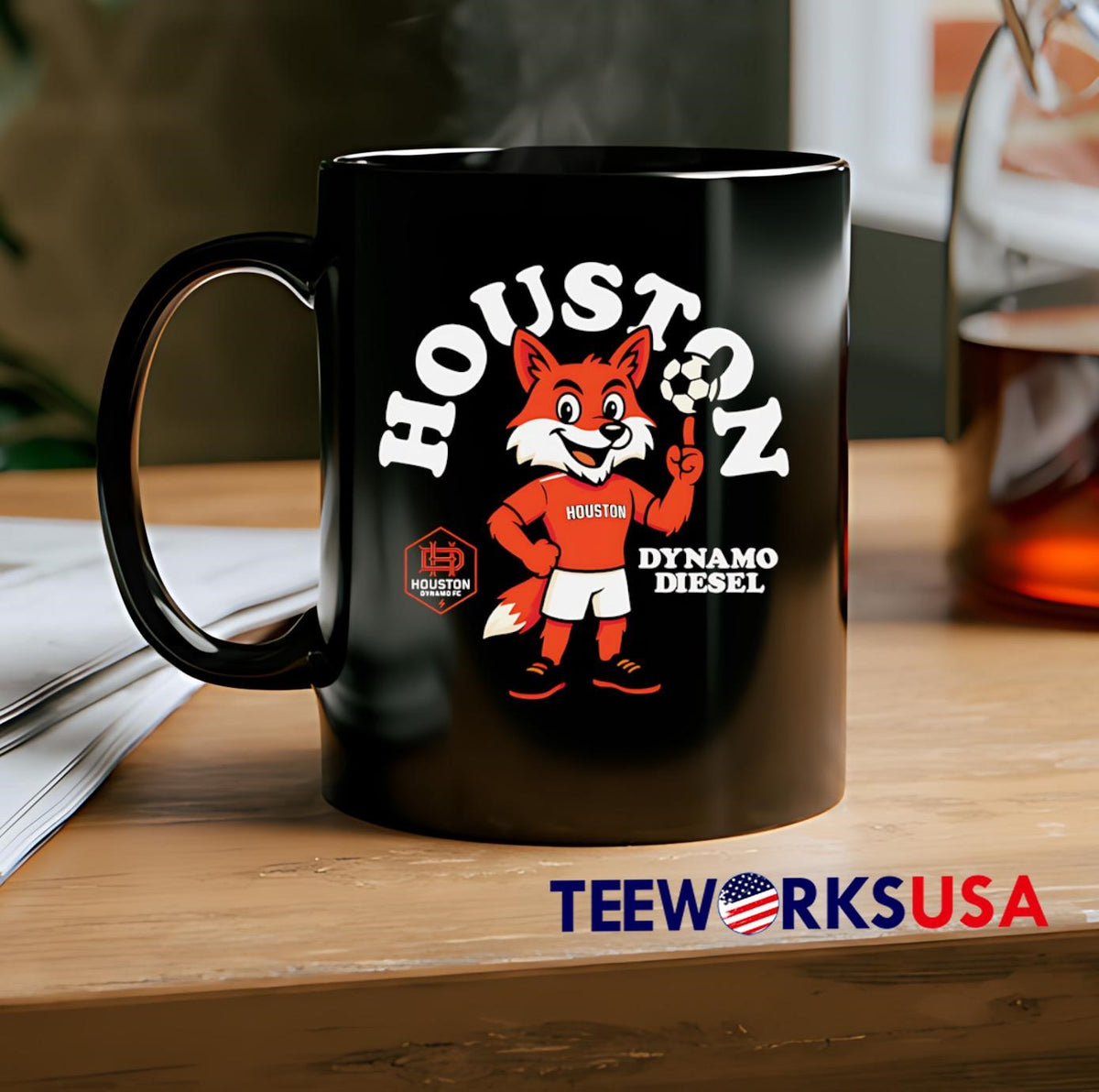 Houston dynamo mascot - Adult & Kids T-Shirts, Sweatshirts & Hoodies apparel design preview 2