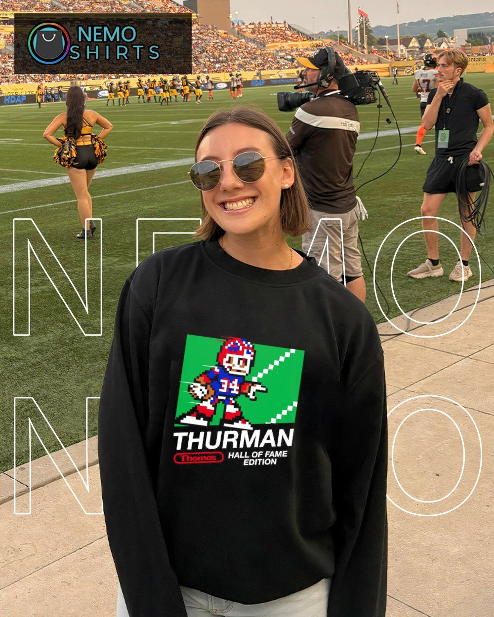 Thurman Thomas hall of fame edition Buffalo Bills - Adult & Kids T-Shirts, Sweatshirts & Hoodies apparel design preview 6