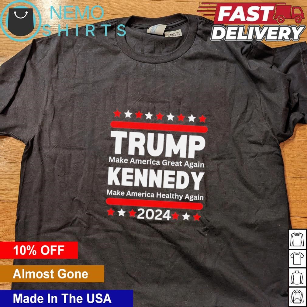Trump Kennedy make America great and healthy again - Adult & Kids T-Shirts, Sweatshirts & Hoodies apparel design preview 4
