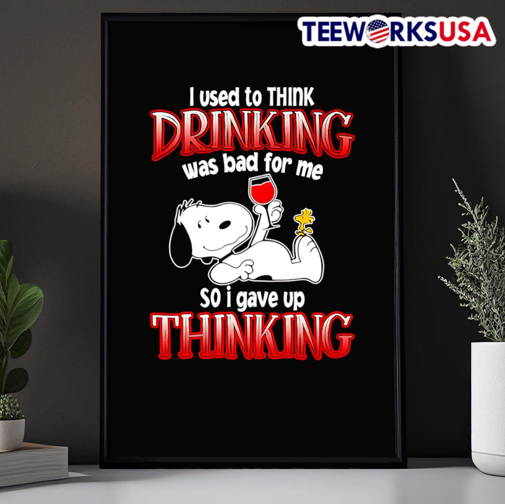 Snoop I used to think drinking was bad for me so gave - Adult & Kids T-Shirts, Sweatshirts & Hoodies apparel design preview 5