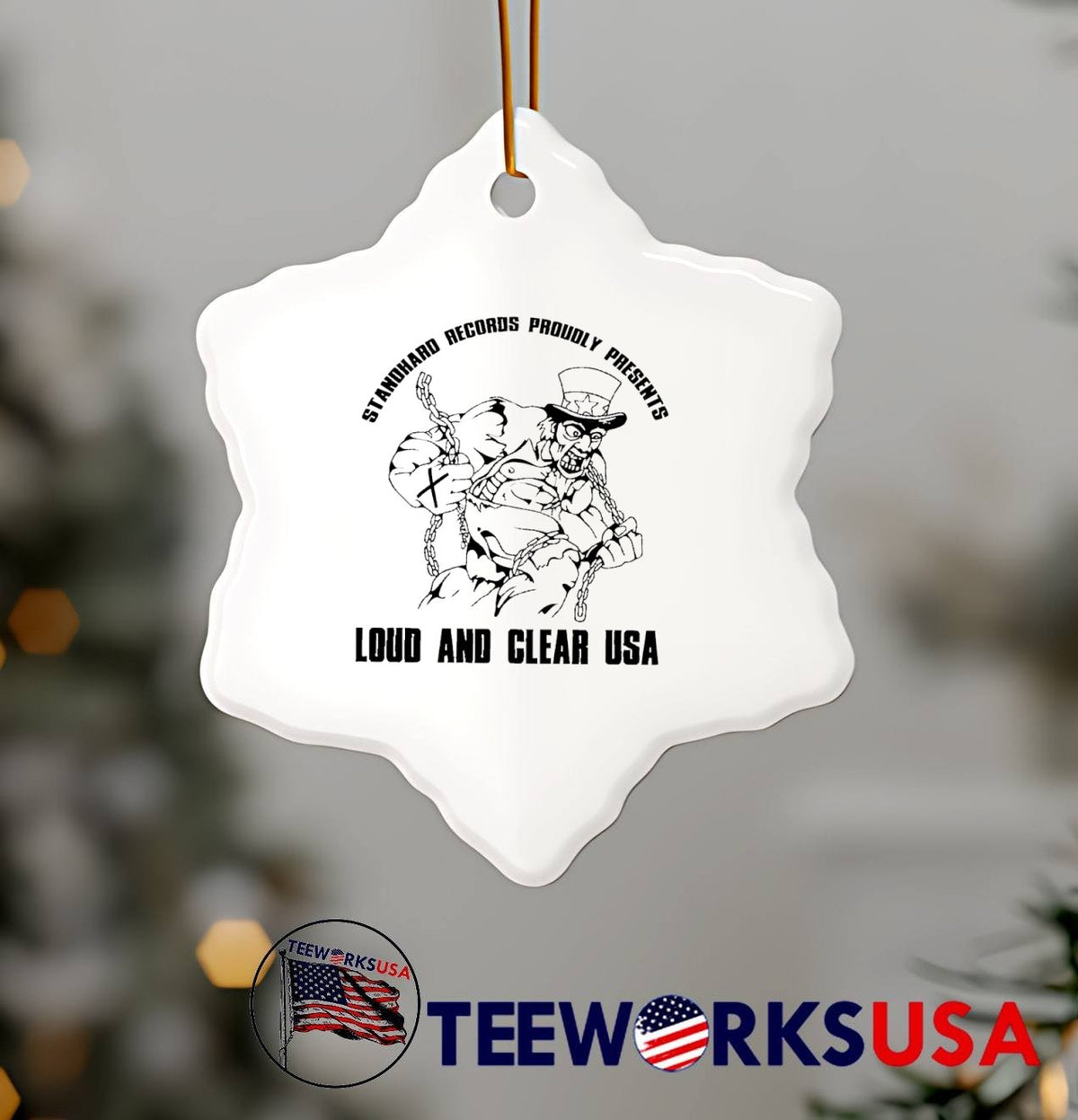 Standhard Records Proudly Presents Uncle Sam Breaking - Adult & Kids T-Shirts, Sweatshirts & Hoodies apparel design preview 5