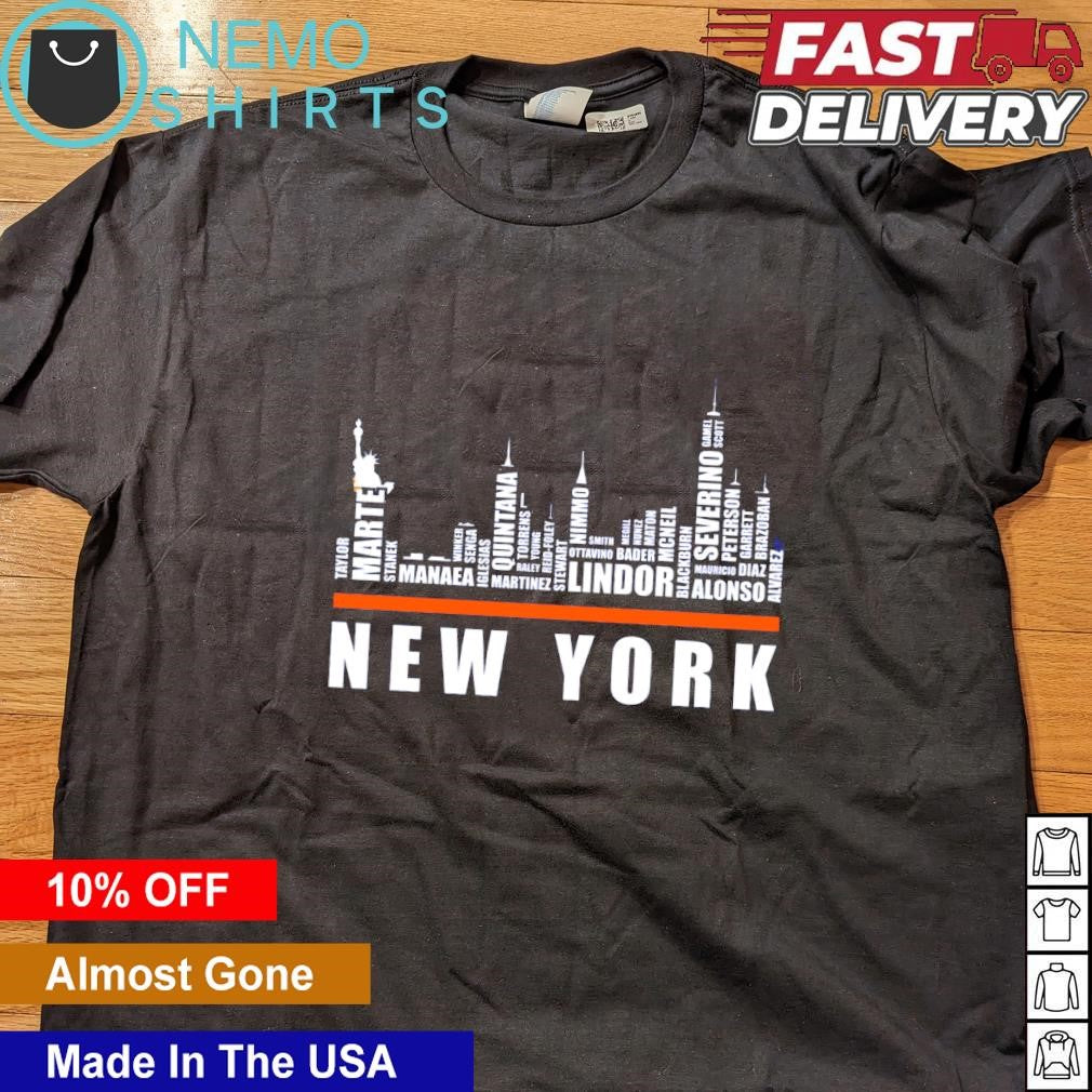 New York Mets baseball player city names - Adult & Kids T-Shirts, Sweatshirts & Hoodies apparel design preview 4