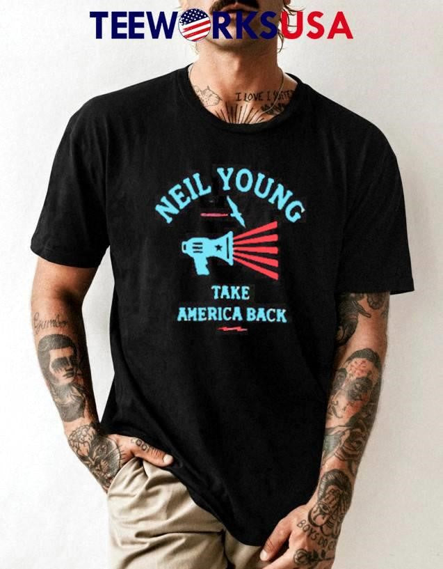Take America Back Neil Young - Adult & Kids T-Shirts, Sweatshirts & Hoodies apparel design preview 1