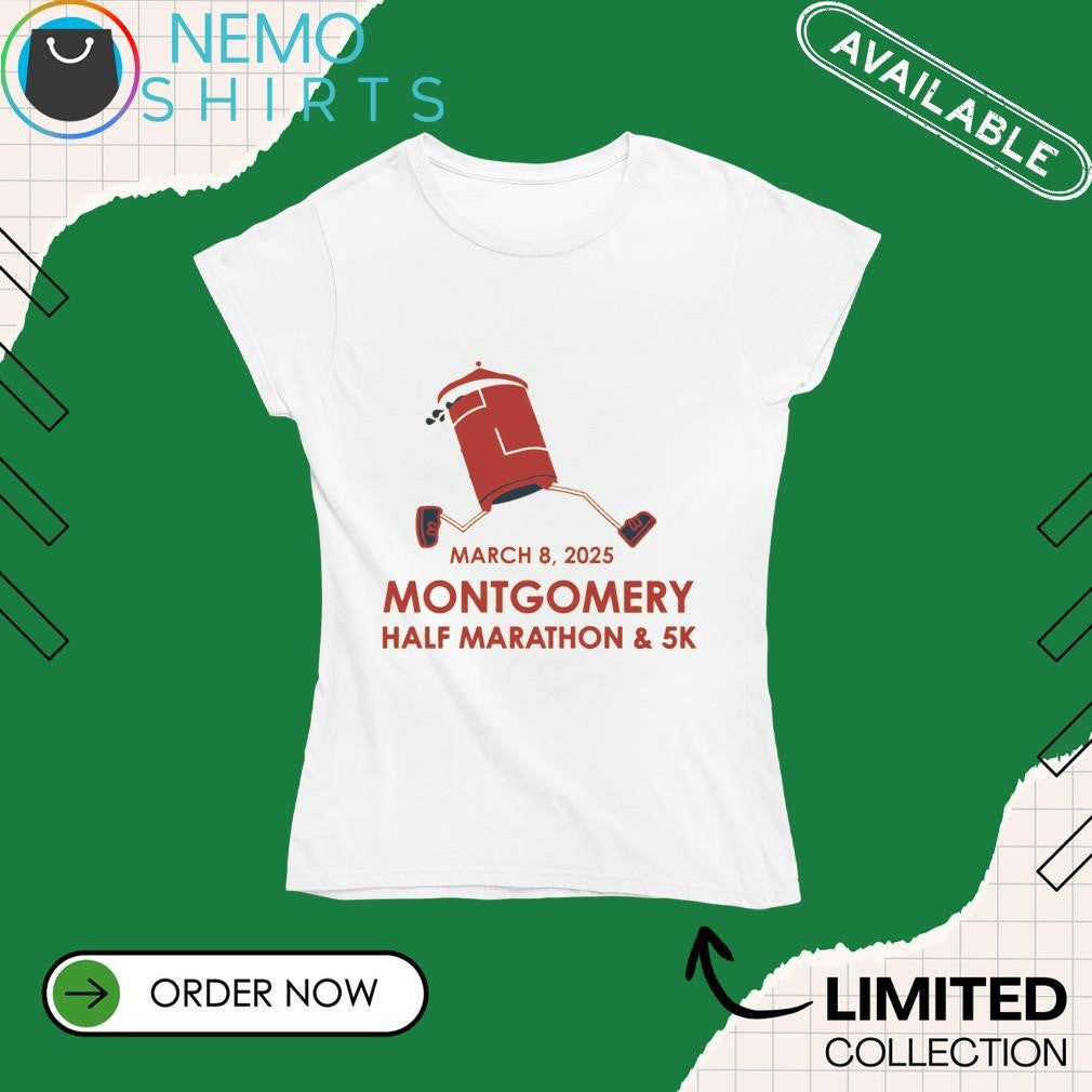 Montgomery half marathon and 5k March 8 2025 - Adult & Kids T-Shirts, Sweatshirts & Hoodies apparel design preview 4