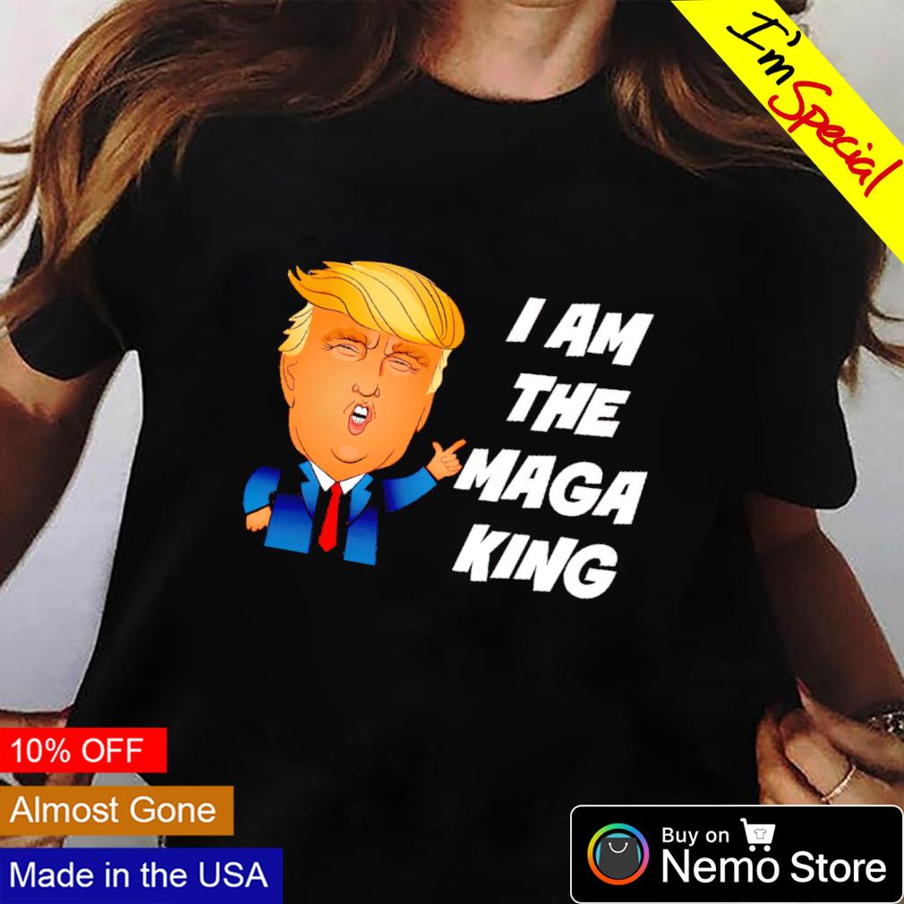 Donald Trump I am the maga king - Adult & Kids T-Shirts, Sweatshirts & Hoodies apparel design preview 2