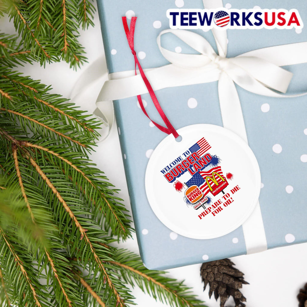 Welcome to Burger Land prepare die for oil - Adult & Kids T-Shirts, Sweatshirts & Hoodies apparel design preview 5