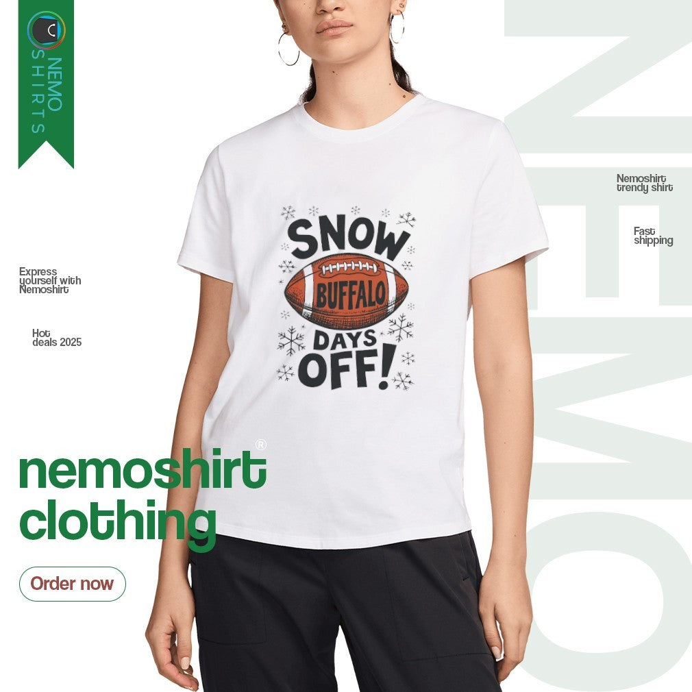 Snow Buffalo days off Bills snowflake - Adult & Kids T-Shirts, Sweatshirts & Hoodies apparel design preview 3