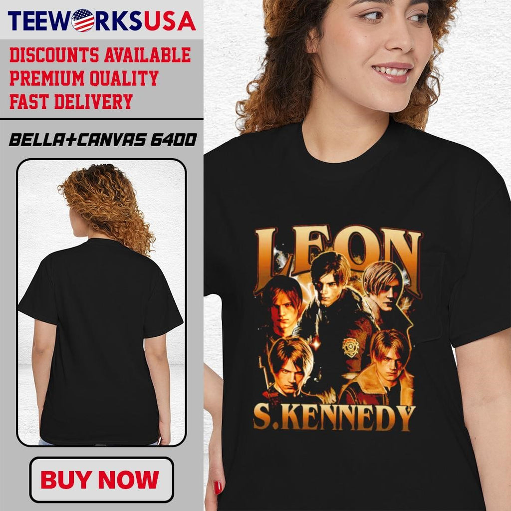 Leon S Kennedy the Resident Evil - Adult & Kids T-Shirts, Sweatshirts & Hoodies apparel design preview 4