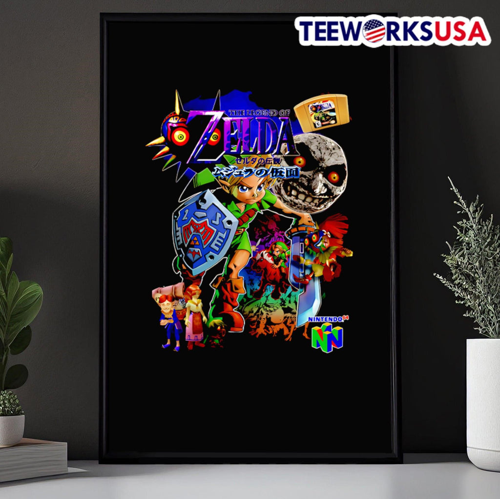The Legend of Zelda Majora's Mask vintage - Adult & Kids T-Shirts, Sweatshirts & Hoodies apparel design preview 5