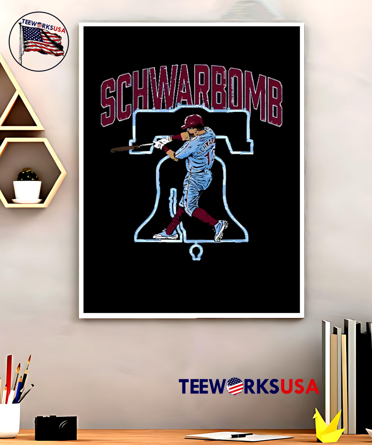 Schwarbomb Kyle Schwarber Philadelphia Phillies - Adult & Kids T-Shirts, Sweatshirts & Hoodies apparel design preview 5