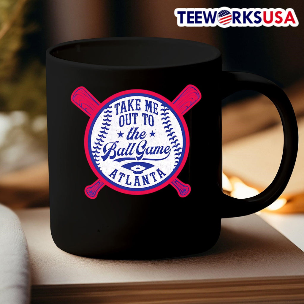 Take me out to the game Atlanta baseball - Adult & Kids T-Shirts, Sweatshirts & Hoodies apparel design preview 3