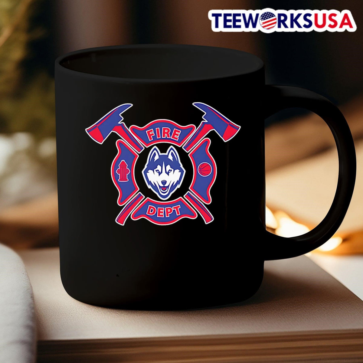 Fire dept UConn Huskies basketball - Adult & Kids T-Shirts, Sweatshirts & Hoodies apparel design preview 3