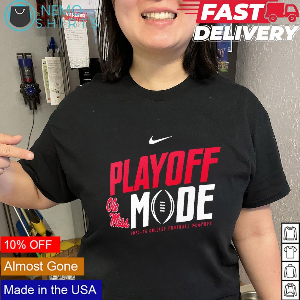 Ole Miss Rebels Playoff mode 2025 26 College Football - Adult & Kids T-Shirts, Sweatshirts & Hoodies apparel design preview 3