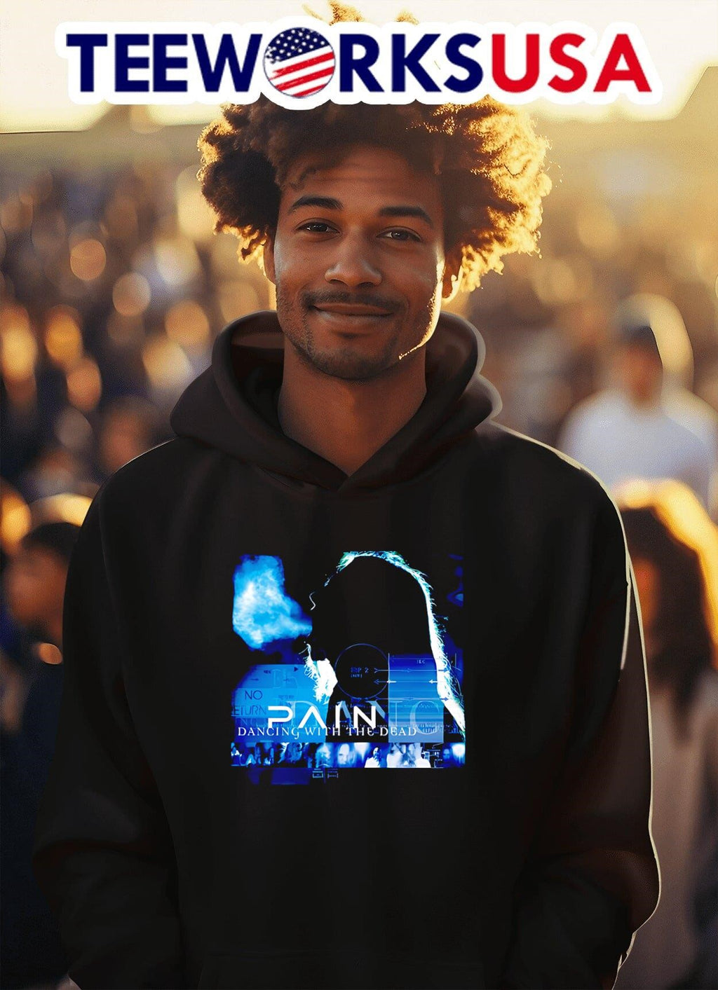Pain Dancing With The Dead - Adult & Kids T-Shirts, Sweatshirts & Hoodies apparel design preview 2