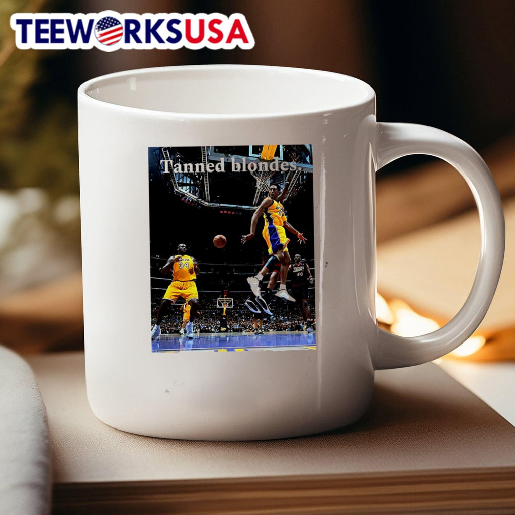 Tanned blondes Kobe Bryant and Shaquille O'Neal - Adult & Kids T-Shirts, Sweatshirts & Hoodies apparel design preview 4