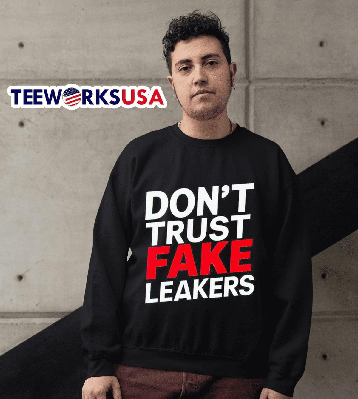 Don't trust fake leakers - Adult & Kids T-Shirts, Sweatshirts & Hoodies apparel design preview 3