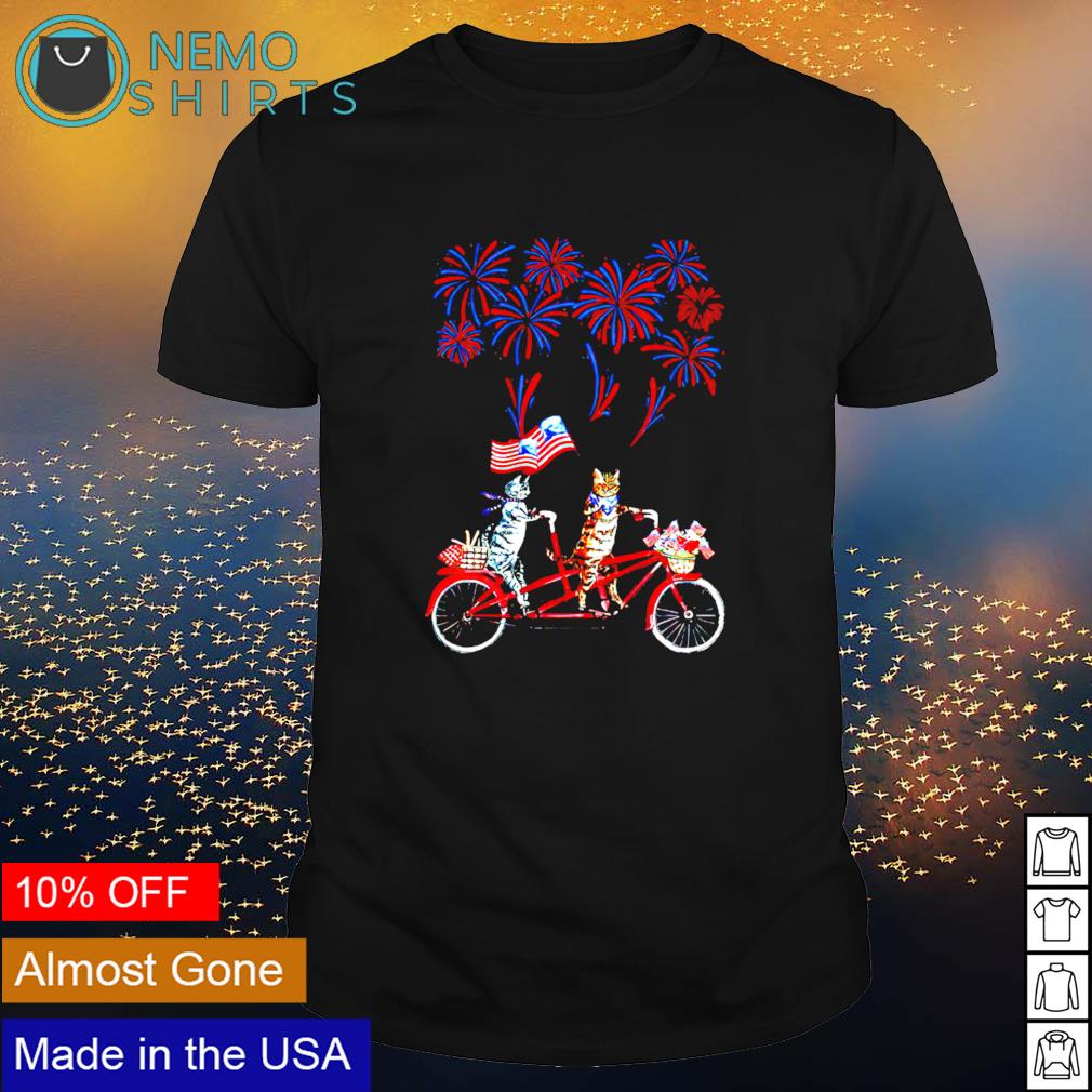 Cat 4th july fireworks - Adult & Kids T-Shirts, Sweatshirts & Hoodies apparel design preview 1