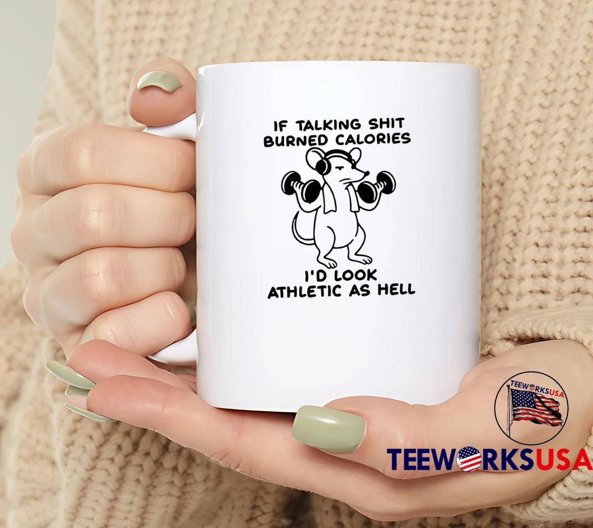 If Talking Shit Burned Calories Id Look Athletic As - Adult & Kids T-Shirts, Sweatshirts & Hoodies apparel design preview 4