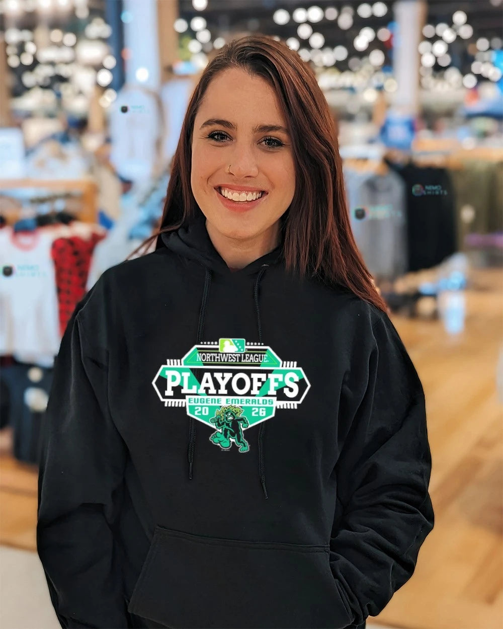 Eugene Emeralds 2026 Northwest League Playoffs - Adult & Kids T-Shirts, Sweatshirts & Hoodies apparel design preview 5