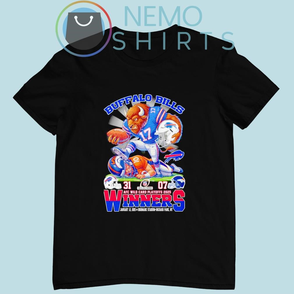 Buffalo Bills defeat Denver Broncos score 31 007 AFC - Adult & Kids T-Shirts, Sweatshirts & Hoodies apparel design preview 1