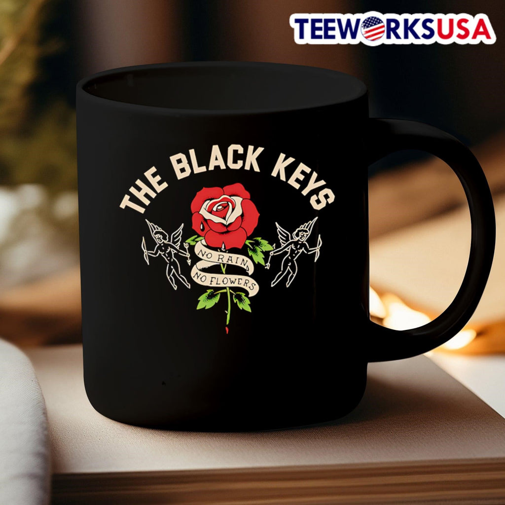The Black Keys No Rain Flowers - Adult & Kids T-Shirts, Sweatshirts & Hoodies apparel design preview 3