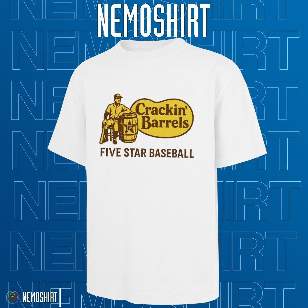 Five Star baseball player crackin barrels Cracker - Adult & Kids T-Shirts, Sweatshirts & Hoodies apparel design preview 1